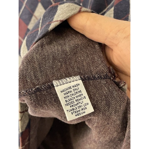 VTG Polo Ralph Lauren Polo Shirt Men L Argyle Golf Rhombus AOP Geometric USA 90s - Picture 7 of 7